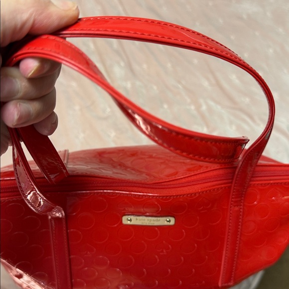 Kate Spade Glossy Red Tote W/ Matching Wallet NWT - Picture 3 of 17